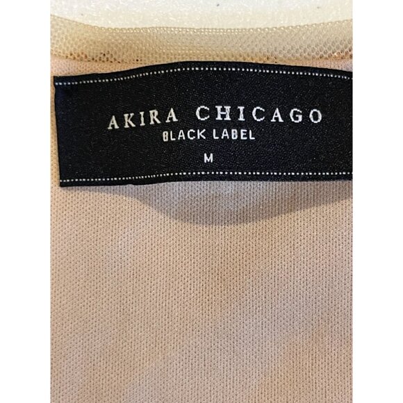 Akira Chicago Womens Sequins Mini Deep V-Neckline Dress Brown Size Medium - Picture 7 of 9